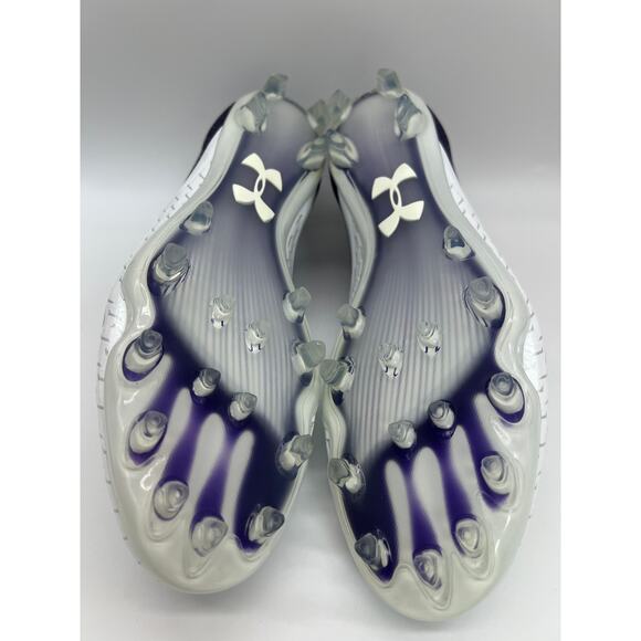 Under Armour Blur LUX MC Football Cleats White Purple 3023190-500 Men\'s Size 13 main image 6